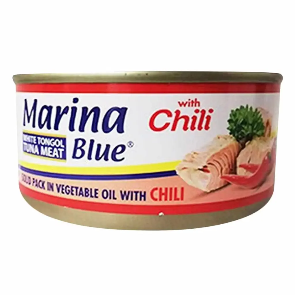 Marina Blue Tuna Meat with Chili 185g 