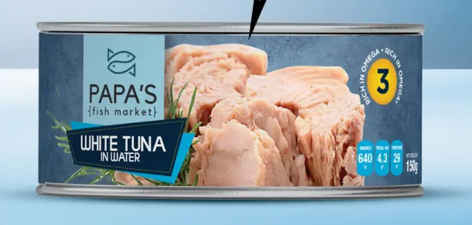  Papa's White Tuna  in Water 150g 