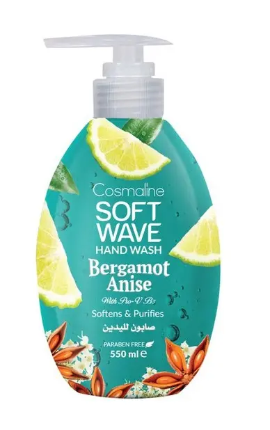 Cosmaline Soft Wave Hand Wash Bergamot Anise 550ml 