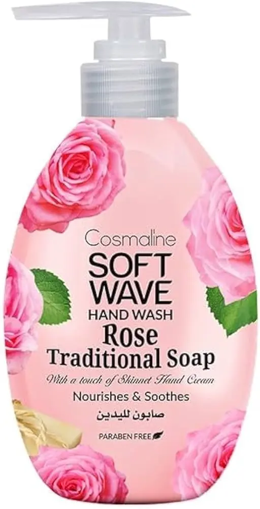 Cosmaline Soft Wave Hand Wash Rose Traditional Soap 550ml 