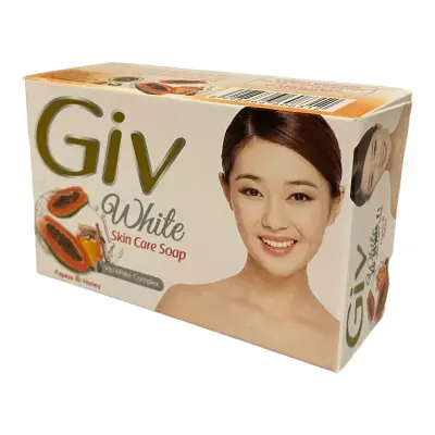 Giv White Skin Care Soap Papaya &Honey 