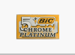 BIC Chrome Platinum Double Edge Safety Razor Blades  5 Count