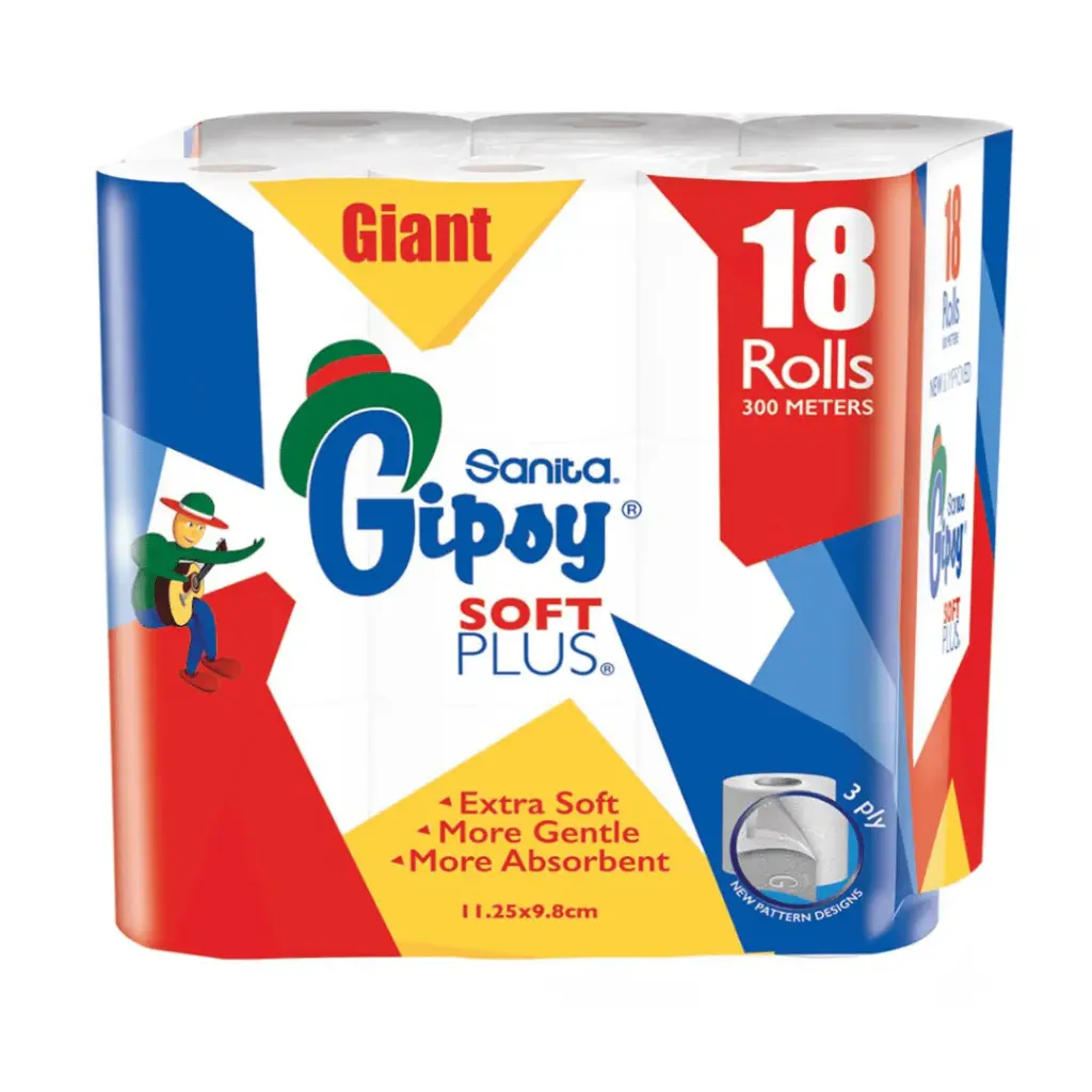 Sanita Gipsy Extra 15% 18 Rolls 