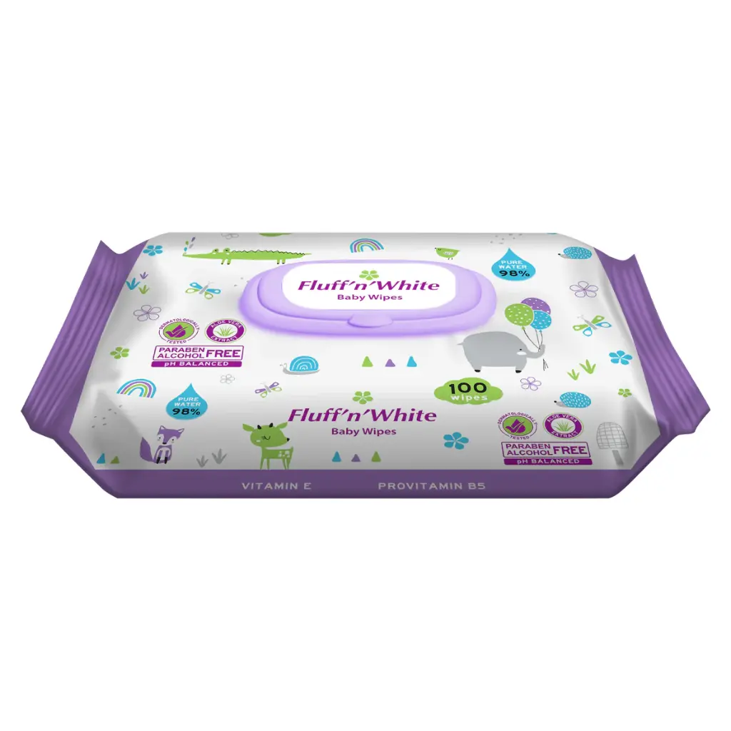 Fluff'n'White Baby Wipes 