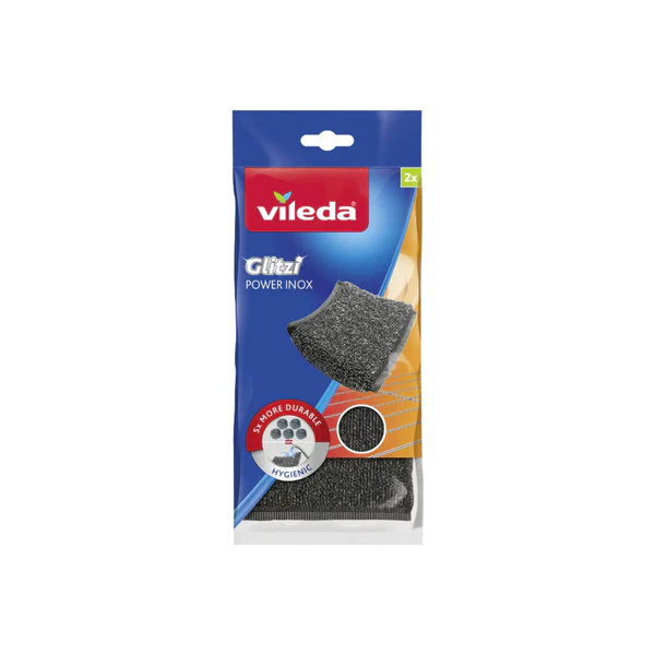 Vileda Glitzi Power Inox Sponge 2 Pcs 