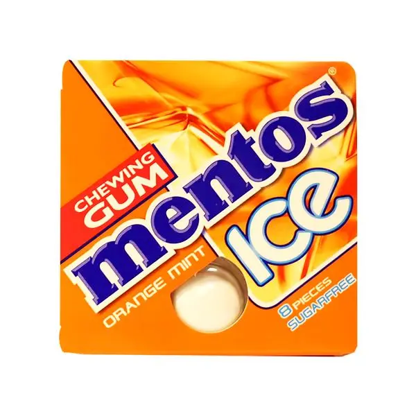  Mentos Ice Orange Mint Chewing Gum
