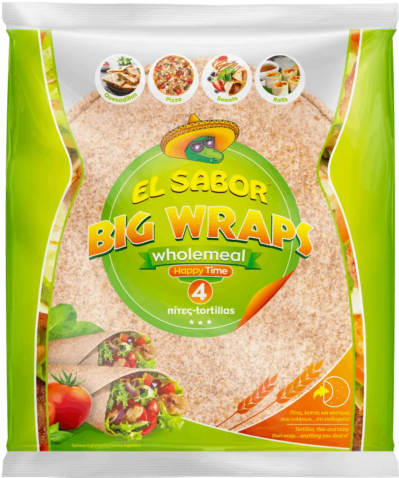 El Sabor Big Wraps Wholemeal 