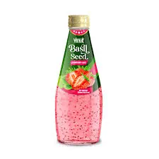Vinut Basil Seed Strawberry Juice 290ml 