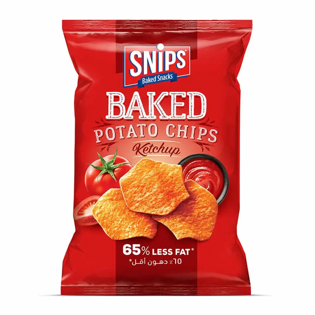 Snips Baked Potato Chips Ketshup 165g 