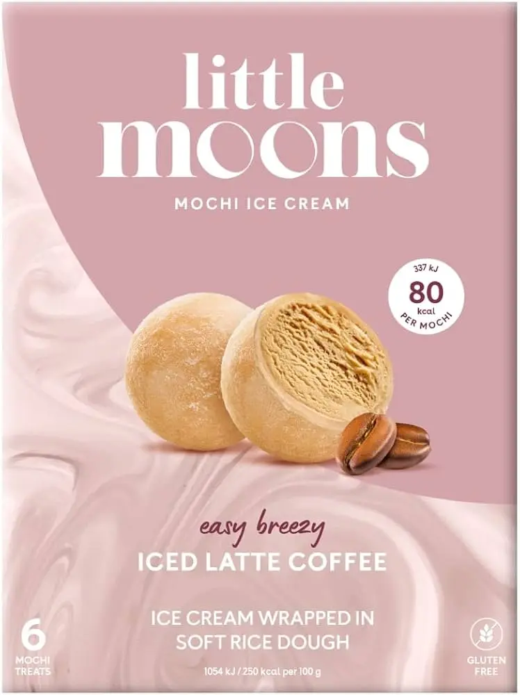 Little MoonsIced Latte Coffee Ice Cream Mochi 