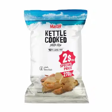 Master Kettle Cooked Sea Salt 270g 