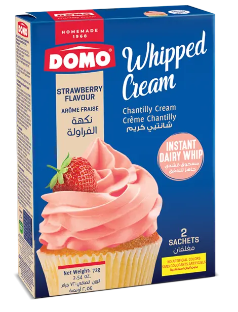 Domo Whipped Cream Strawberry Flavour 