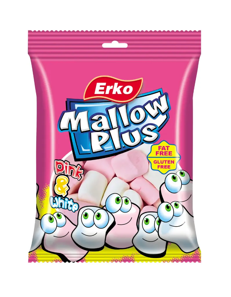 Erko Mallow Plus Pink&White 100g