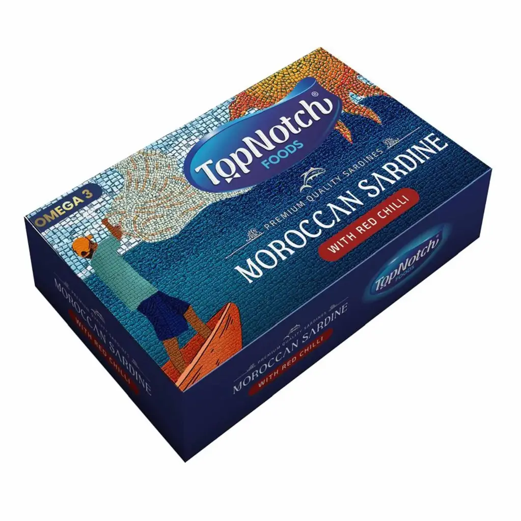 TopNotch Foods Moroccan Sardine With Red Chilli 
