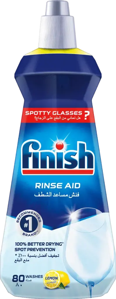 Finish Rinse Aid Shine Plus Dry, 400ml, Lemon Scent, Blue
