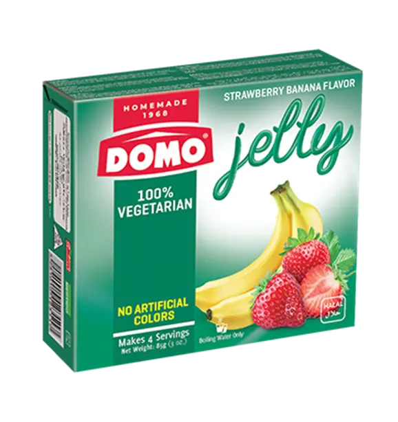 Domo Jelly Vegetarian  Strawberry&Banana 