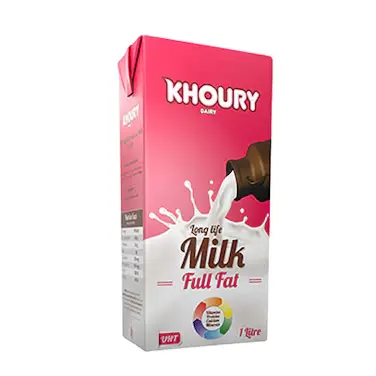 Khoury UHT Milk Full Fat 1L 