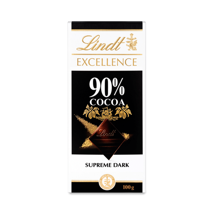 Chocolate Lindt Excellence 90% Cocoa Supreme Dark 100g