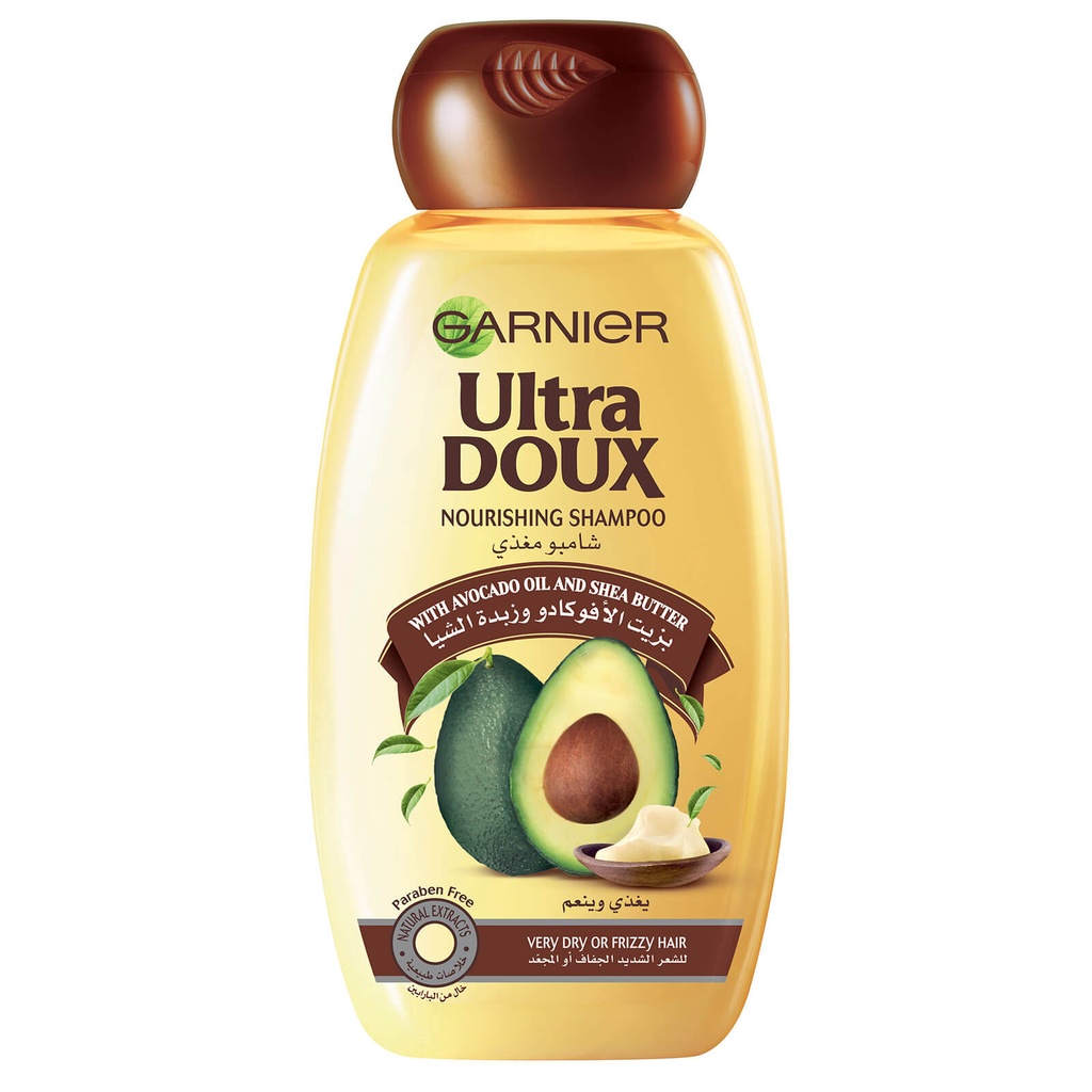 Garnier Ultra Doux Avocado Oil and Shea Butter Nourishing Shampoo  600ml