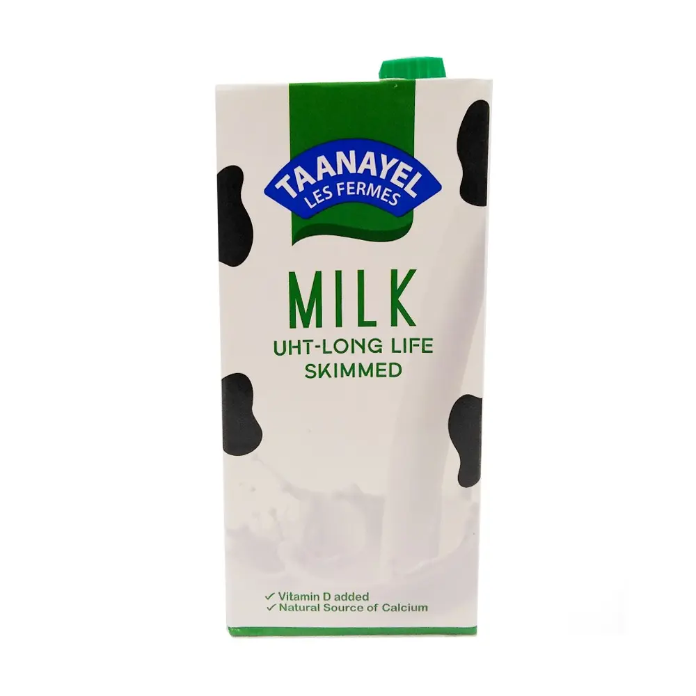 Taanayel UHT Milk Fat Free 1L