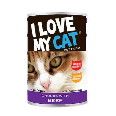 i love my cat pet food