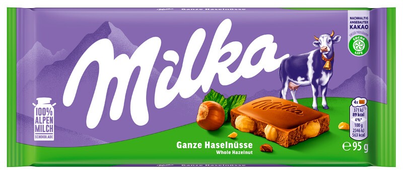 Milka Ganze Hazelnut 95g