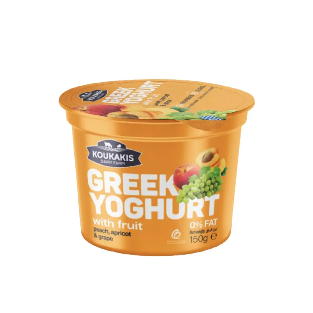 Koukakis Greek Yoghurt Peach,Apricot&Grape