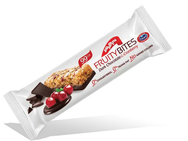 Poppins FruityBites Dark Chocolate&Cranberry