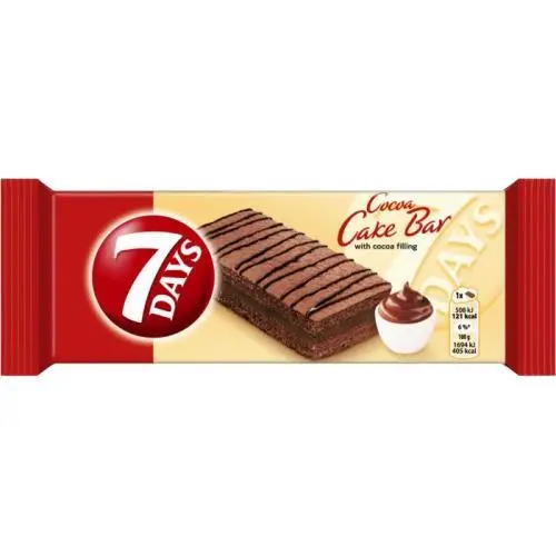 7days bar with cocoa Filling 30g