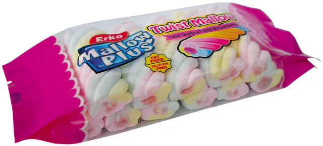 Erko Marshmallow Twist -Strawberry 180g