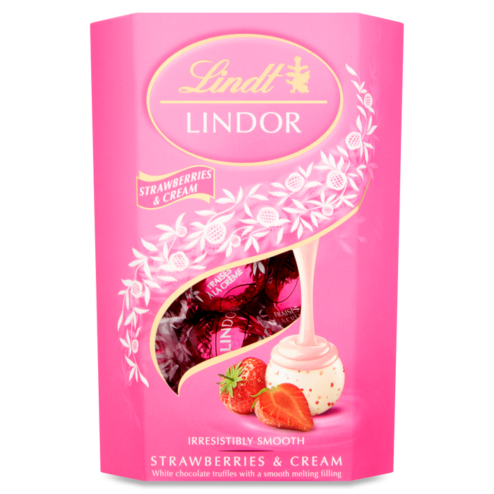 Lindor straw&cream 200g