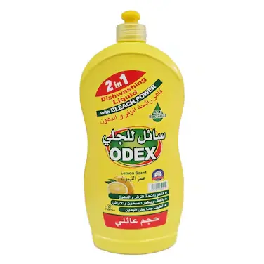 Odex 2in1 Dishwashing Liquid With Bleach Power Lemon 1300g