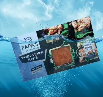 PAPAS FISH SMOKED SALMON FLAKES 150G