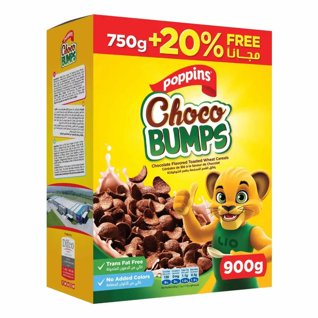 Poppins Choco Bumps 750+20% free