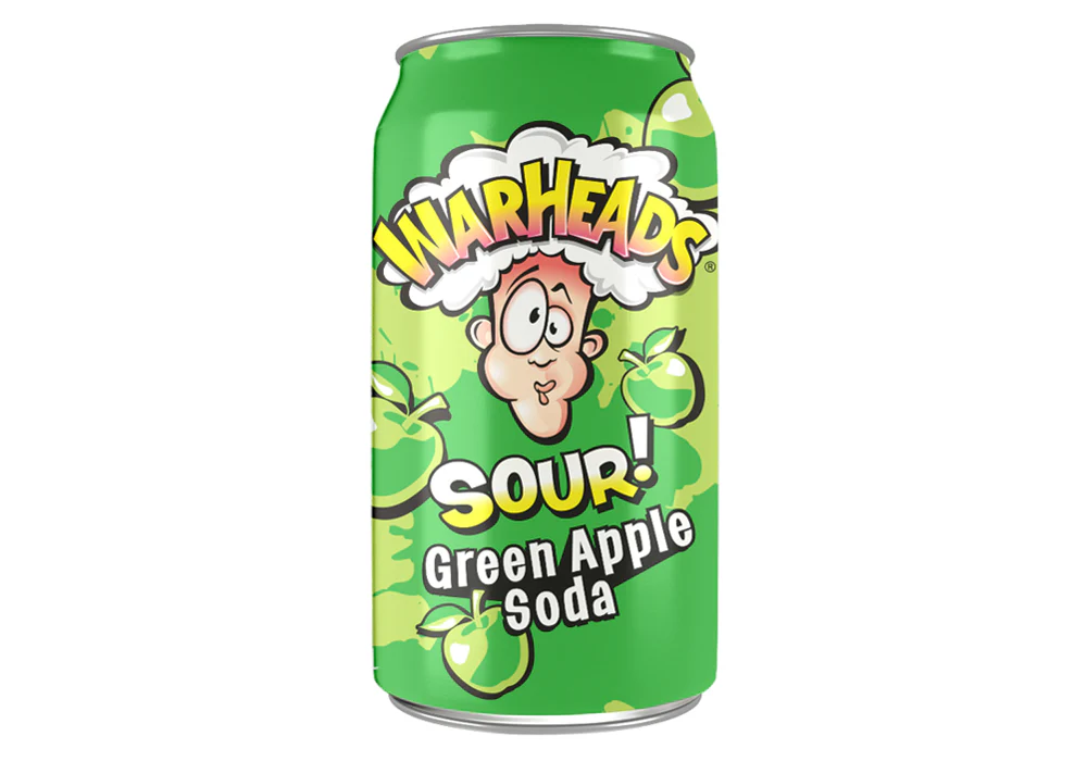 Warheads green Apple 355ml