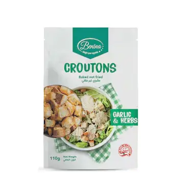 BENINA GROUTONS GARLIC&HERBS 110G