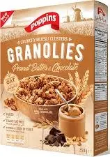 Poppins Granolies Peanut Butter & chocolate 300g