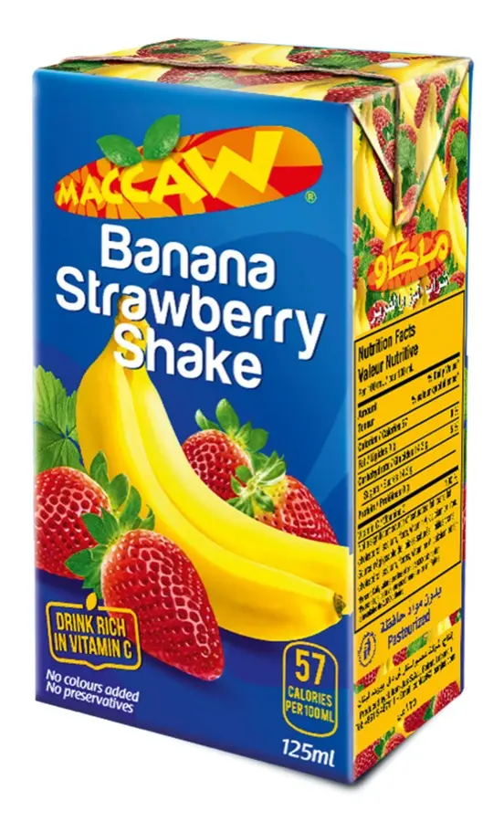 Maccaw Banana Strawberry 125g