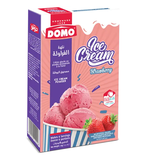 Domo Ice Cream Strawberry 70g
