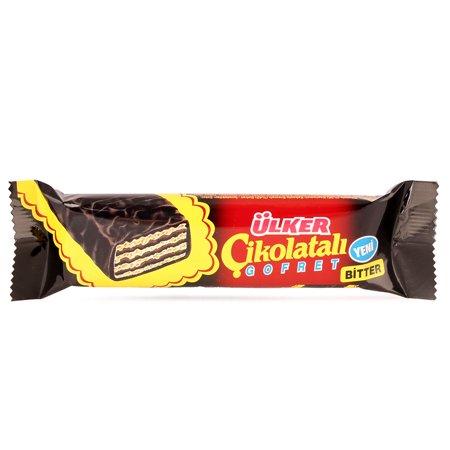 Ulker Cikolatali Gofret Bitter 36g