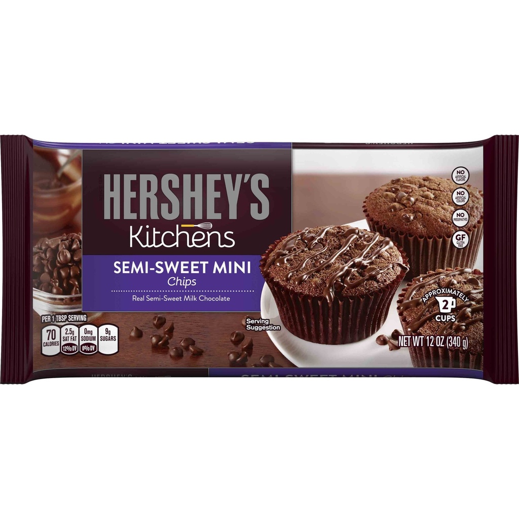 Hersheys Mini  Chocolate Chips 340g