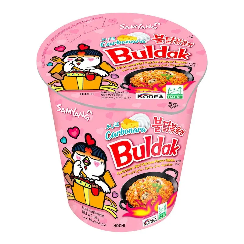 Buldak Hot Chicken Flavor pink 80g