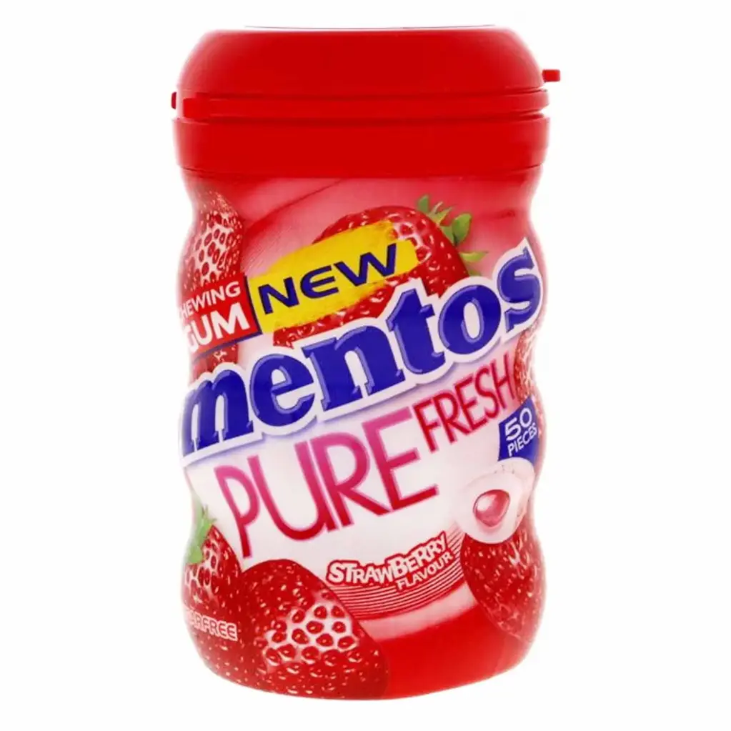 Mentos Gum Pure Fresh Strawberry 50p