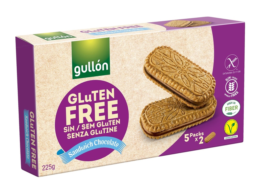Gullon gluten Sandwich Chocolate 220g