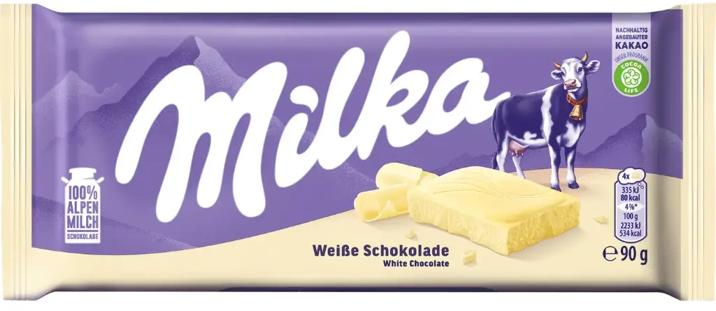 Milka White Chocolate 90g