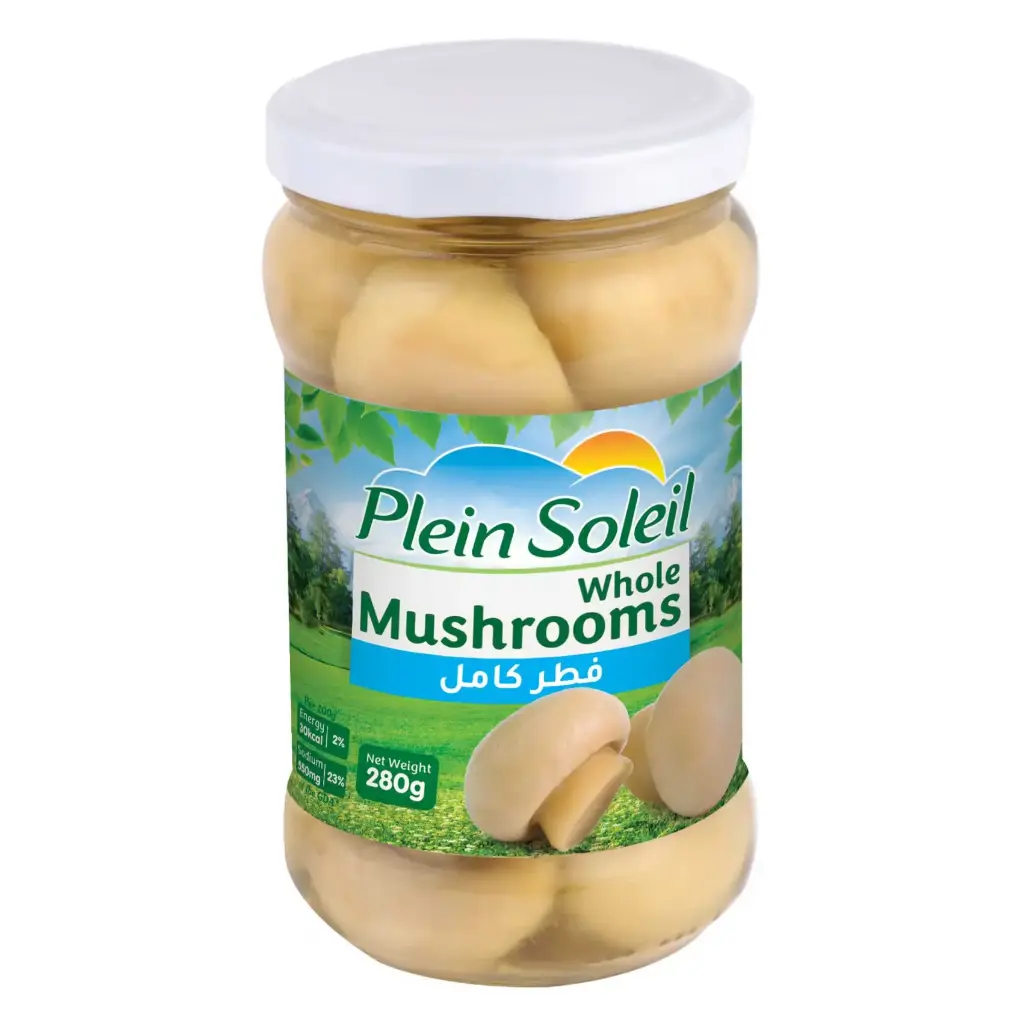 Plein Soleil Whole Mushrooms  Jar 280g