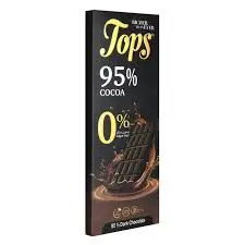 Tops Bar Chocolate 95% Cocoa 50g