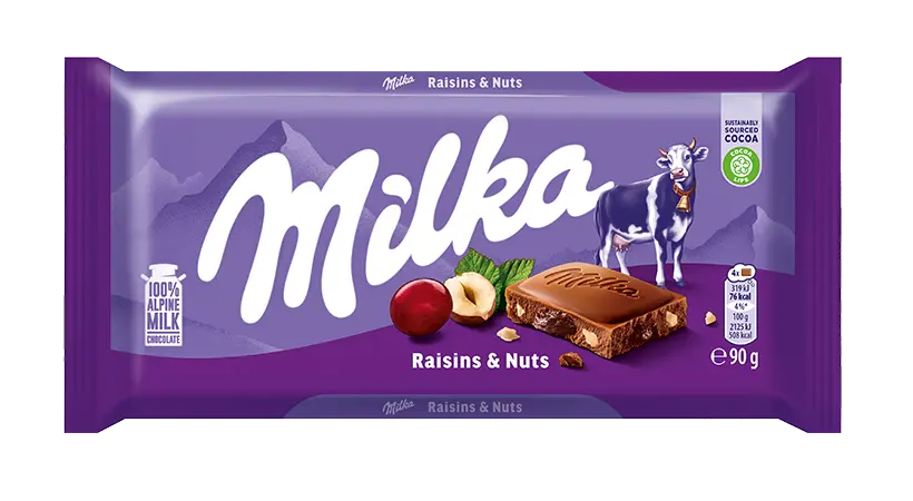Milka Raisins & Nuts 90g