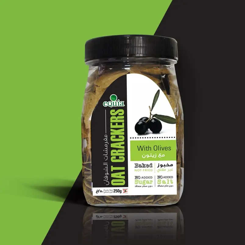 Equia Oat Crackers Olives 250g