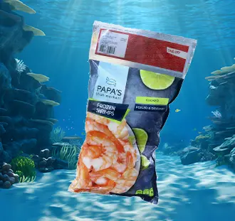 Papas Large Shrimps 400g
